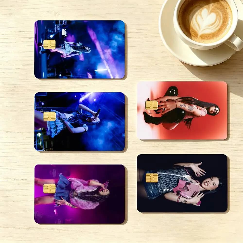 Singer A-Anna Pepe  Credit Card HD Stickers Game Card Decal Small Chip Waterproof Sticker Gift