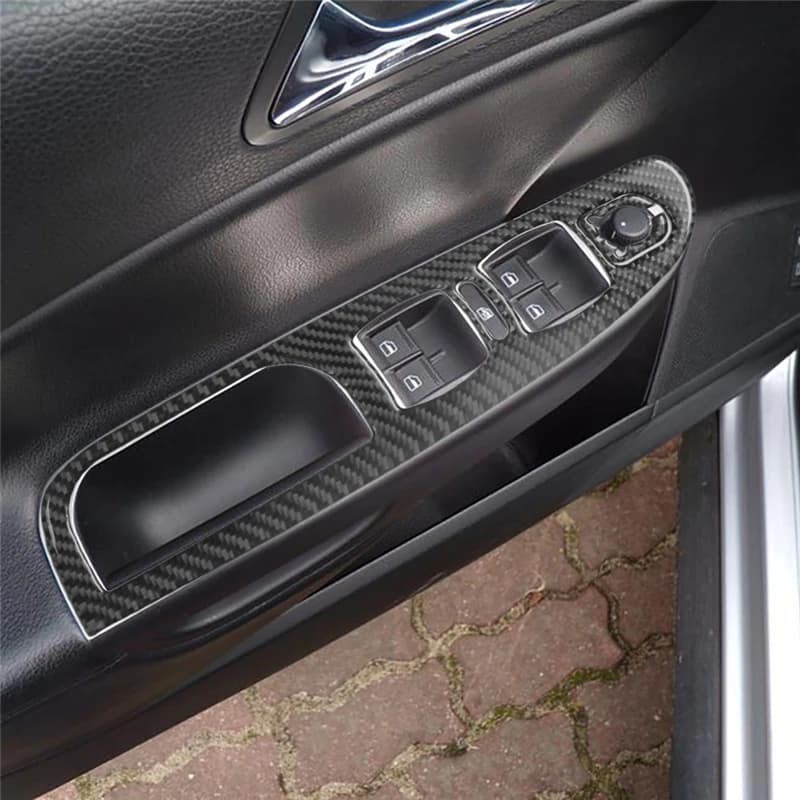 Carbon Fiber Style Interior Trim Sticker for Volkswagen Passat B6 B7 2006-2011