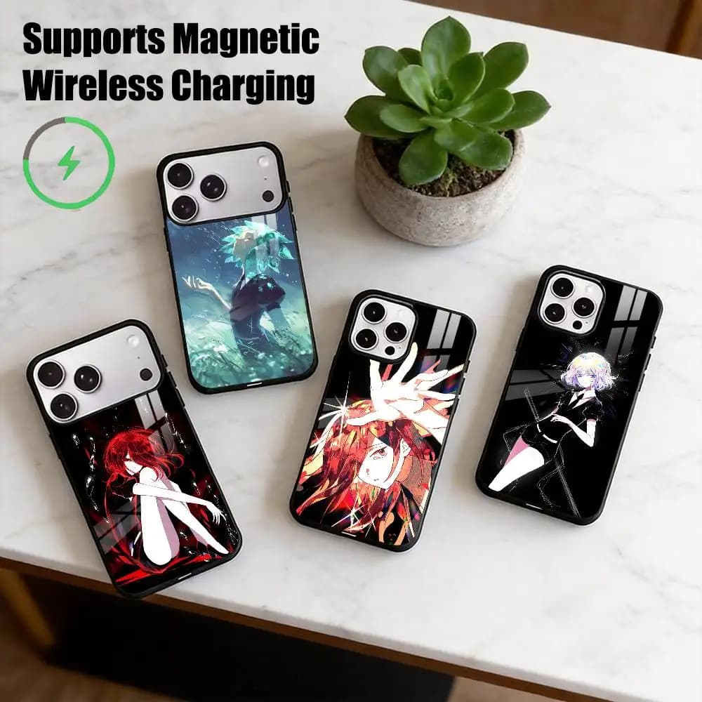 L-Land of the Lustrous-S  Phone Case For iPhone17,16,15,14,13,12,11 Plus,Pro Compatible with magnetic wireless charging Gift