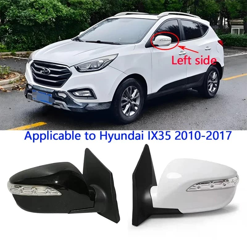 For Hyundai IX35 2010-2016 87610-2S000 87620-2S000 Car Mirror Assembly 5/8pin Auto Rear View Mirror Electric Folding Heating