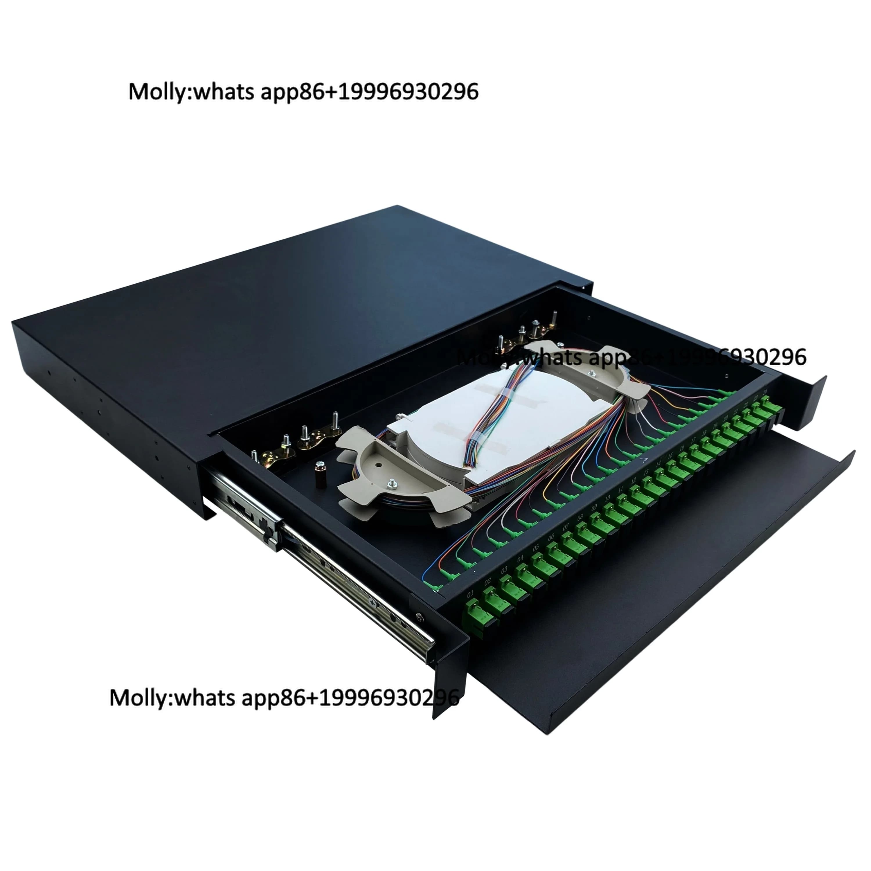 Single Model 1U Fiber Optic Patch Panel SC/APC Optical Drawer LC Rackmount Server ODF FTTH GSM Network RJ45 Optical Tiroir