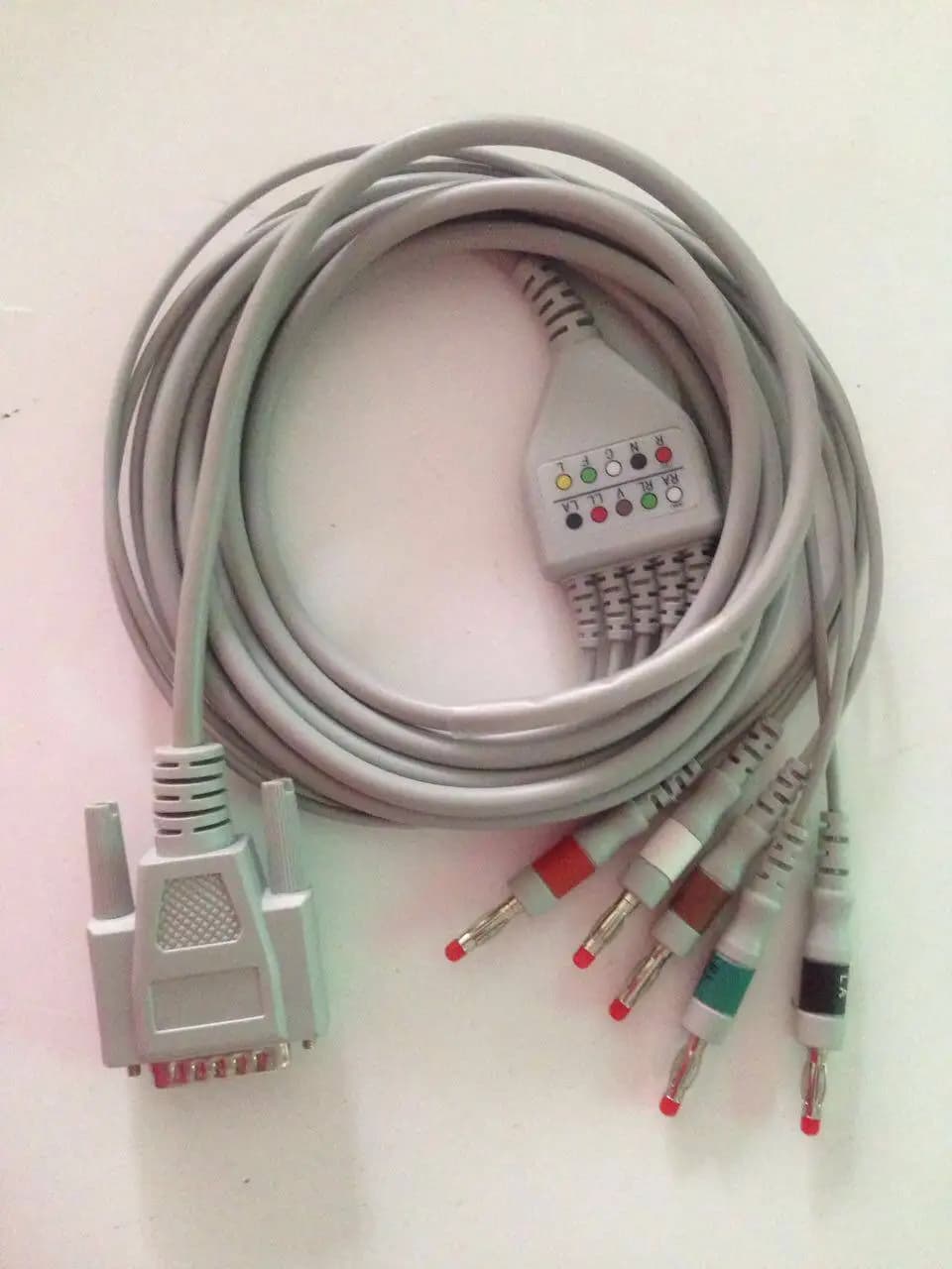 Compatible with Schillers 5-lead ECG Lead Cable, Banana Plug, European Standard, American Standard
