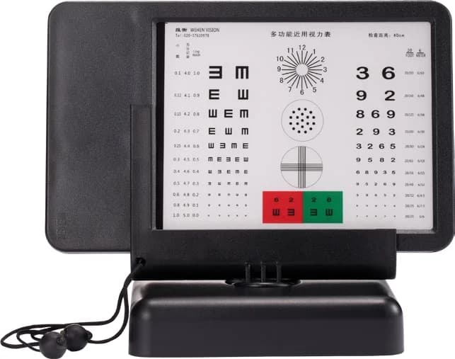 Visual Acuity Vision Eye test Chart Ophthalmology Led Backlight NVC-03 Near Visual Acuity Chart