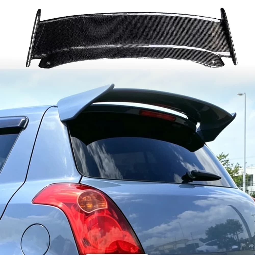 Suitable for Suzuki Swift zc31s zc31 genuine carbon brazing automotive parts modification top wing 05-18 model rearspoiler