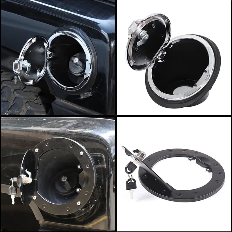 car styling fuel tank cover anti-theft lock cover sticker car protection accessories Fit for Hummer H3 2005 2006 2007 2008 2009