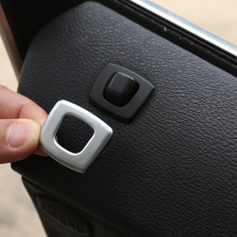 For BMW X3 E83 2006 2007 2008 2009 2010  ABS Chrome Car Door Lock Door Bolt Cover Trim Stickers Car Accessories
