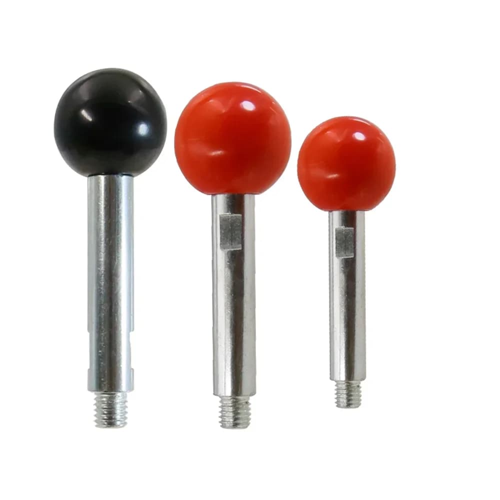 M8 M10 M12 Machine Handle Lever Bakelite Ball Knob Stainless Steel Operation Handle for Drill Press Machine Tools 85mm-195mm