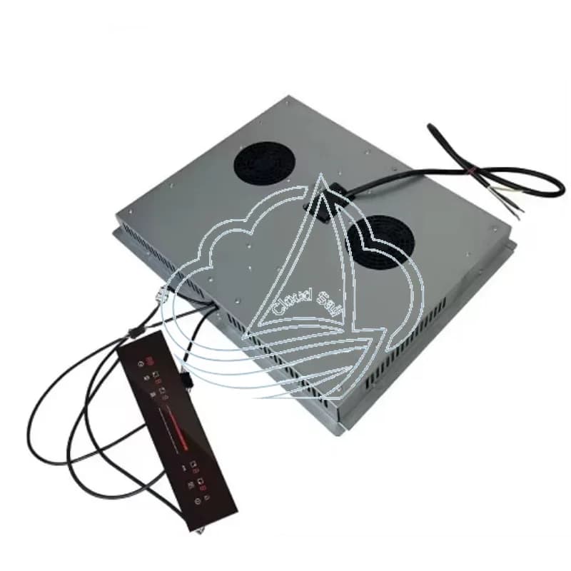 220V Double-Head Built-In Concealed Induction Cooker with Granite Ceramic Cooking Surface for Home And Commercial Use