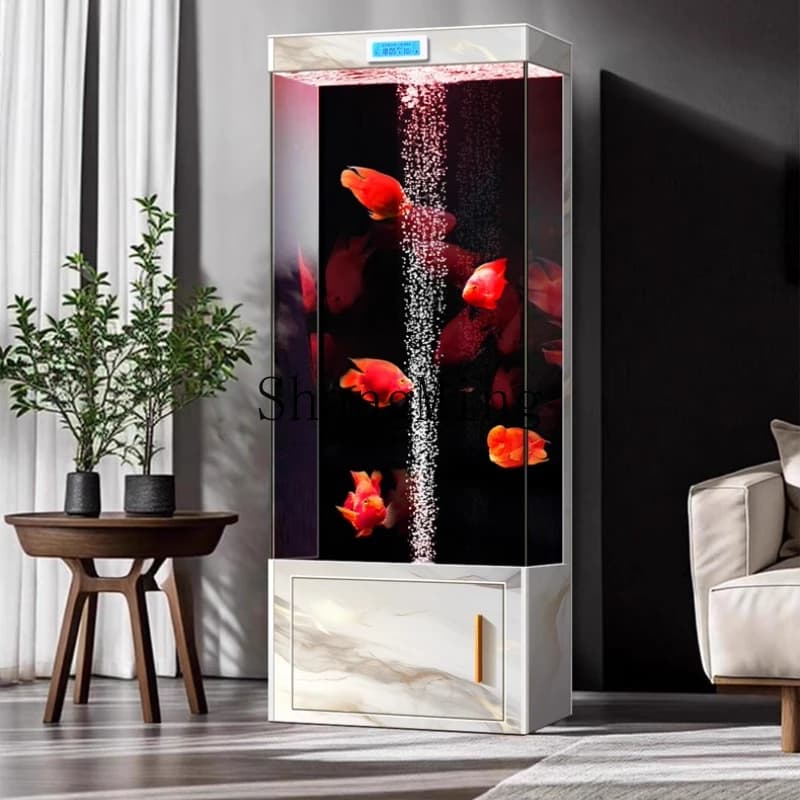 SM Home Fish Tank Living Room New Small and Medium-sized Vertical Floor-to-Ceiling Replacement Aquarium