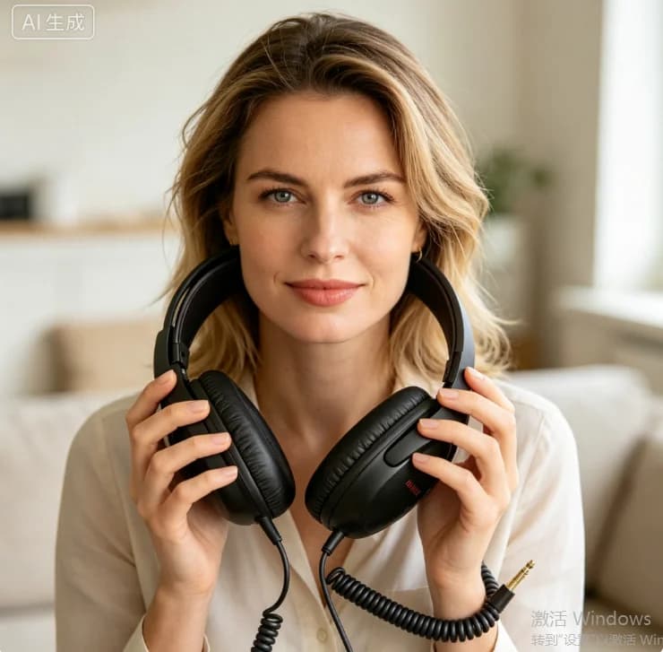 L-shaped Koss UR30 Headphones Dedicated Matching Accessory For Professional Underground Metal Detecting Equipment