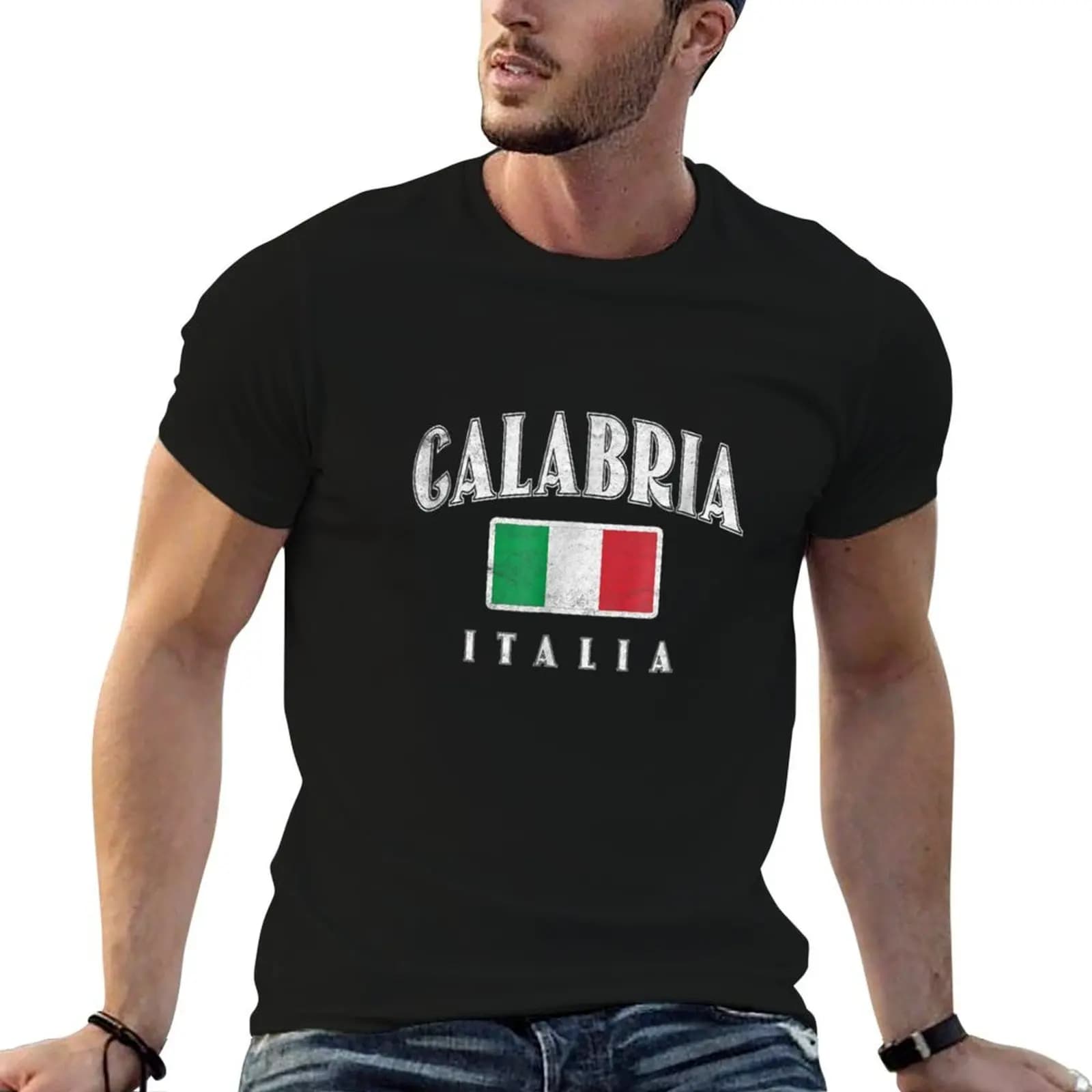 Calabria Italy Italian Souvenir Italia Calabrese T-Shirt Heavy Duty Casual Work Tee