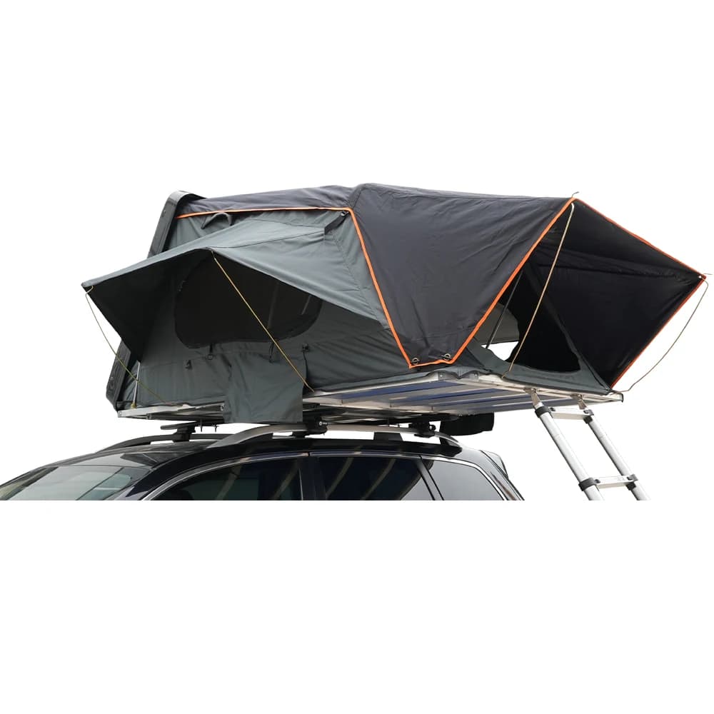 Flexible supply 1.6 meters long 4 people 4 season camping Abs hard shell roof tent with skylight