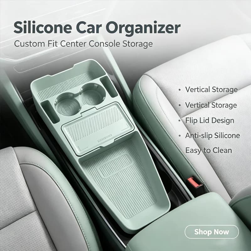 For Hyundai EO 2026 Center Console Lower Storage Box, Drop-in Organizer Tray, Sunglasses Holder, Car Interior Accessory