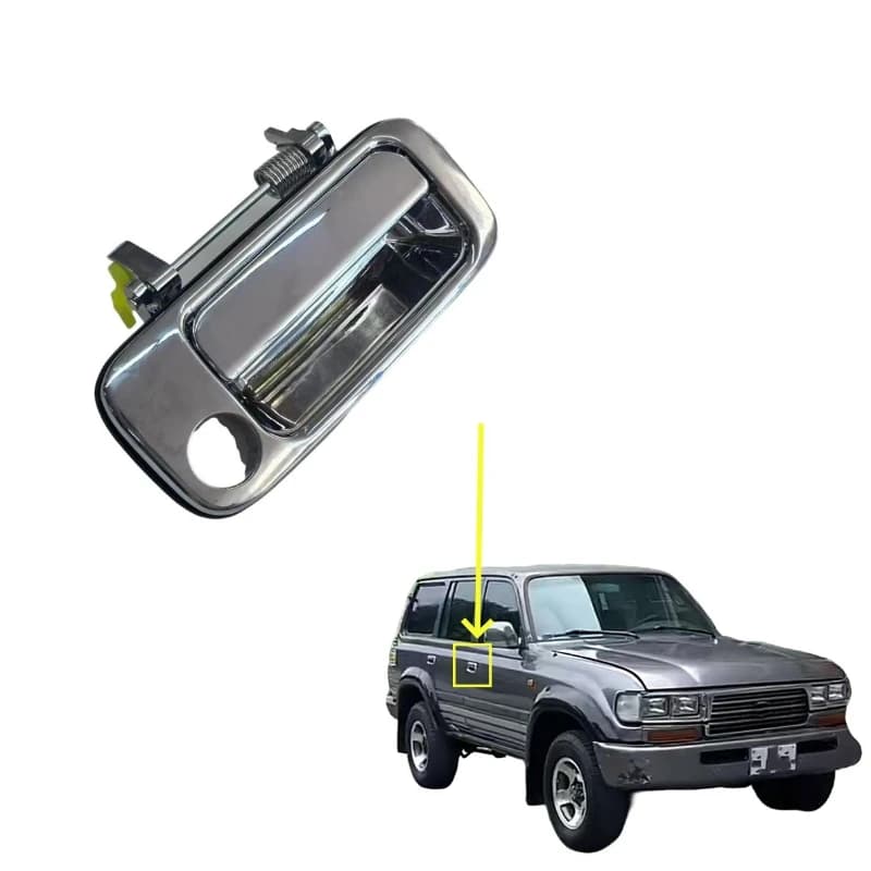 For Toyota For Land Cruiser For FJ80 For 80 For LC80 For FZJ80 For 4500 1991 -1997 Outside Handle M:Zinc Chrome FR:69210-60010