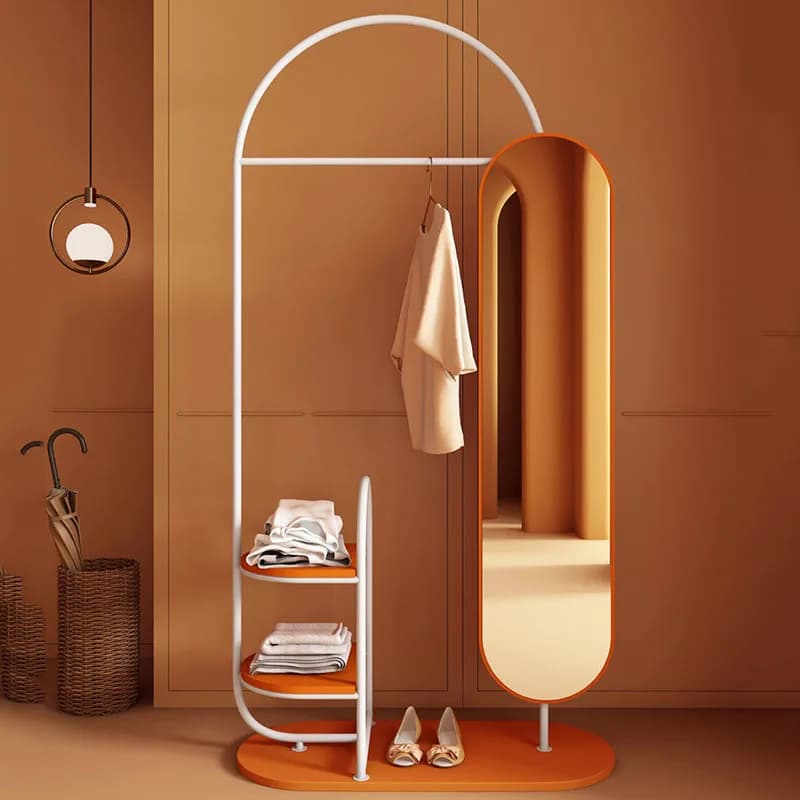 Mirror Modern Coat Racks Display Floor Bedroom Garment Hotel Living Room Luxury Coat Racks Clothes Perchero Trendy Furniture