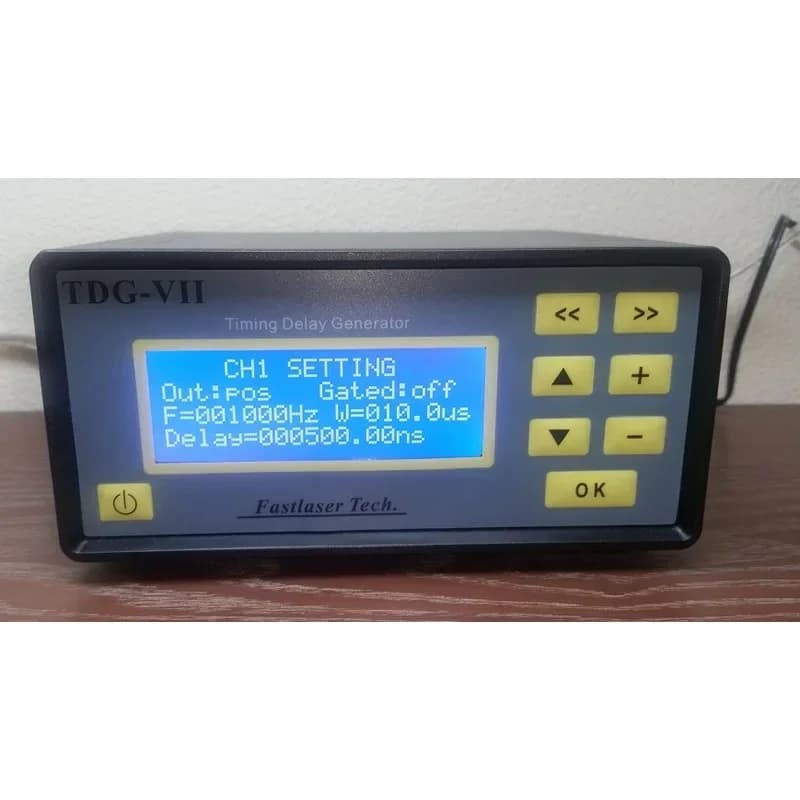 High-precision digital signal delayer, remote control, resolution 0.25ns, accuracy below 100ps，7 channels TTL signal generator