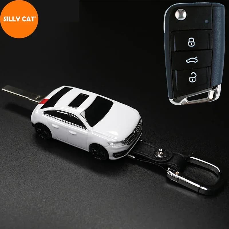 Car Model SUV Type Shape Car Key Fob Case Cover Protect Suit For Volkswagen Key Fob Cover Suit For VW Golf VII MK7 5G Tiguan AD1