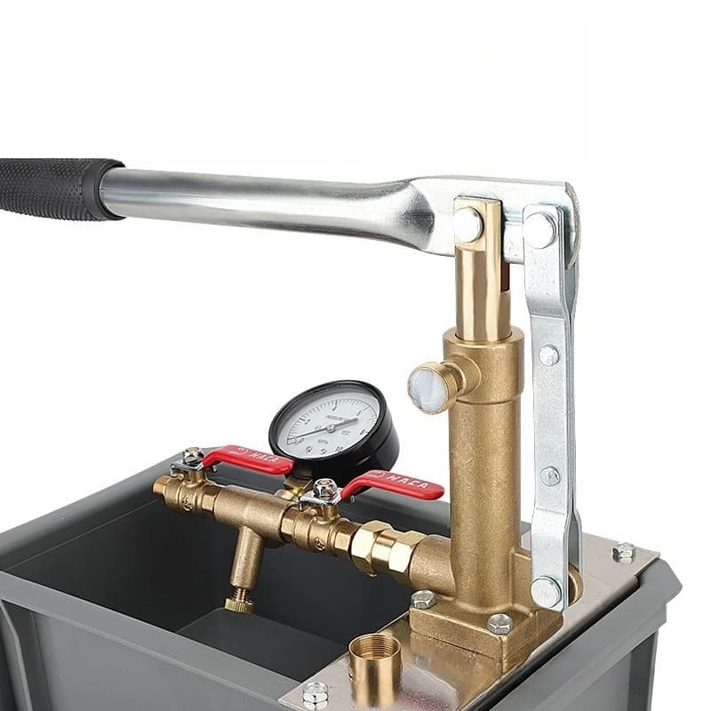Manual pressure test pump, iron box, copper head pipeline leak detection, ultra-high pressure and large flow water and oil