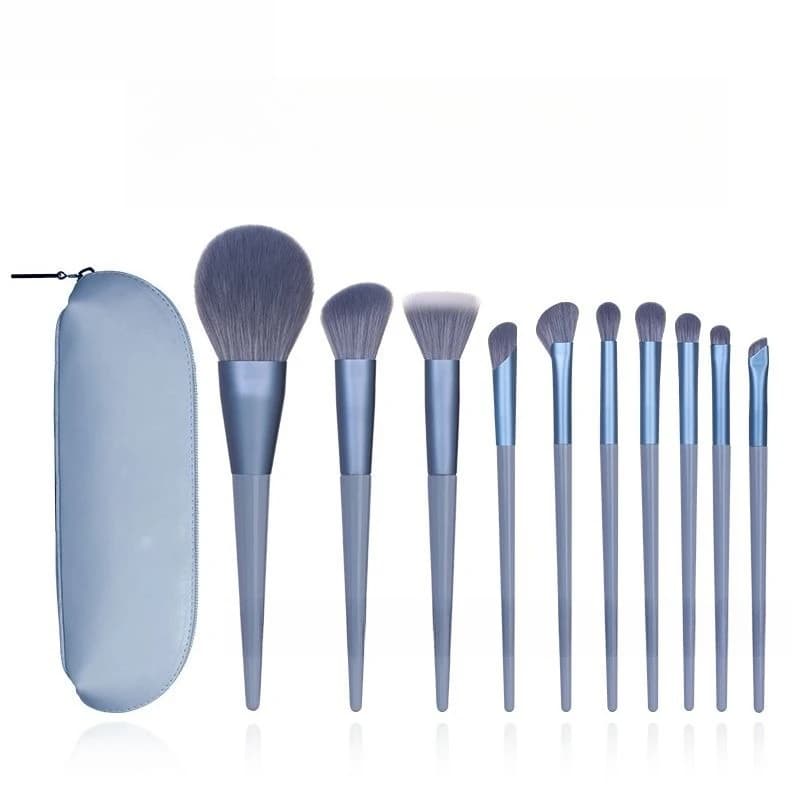 10 makeup brush set, novice, eyeshadow spot color, soft hair, portable beauty tool.