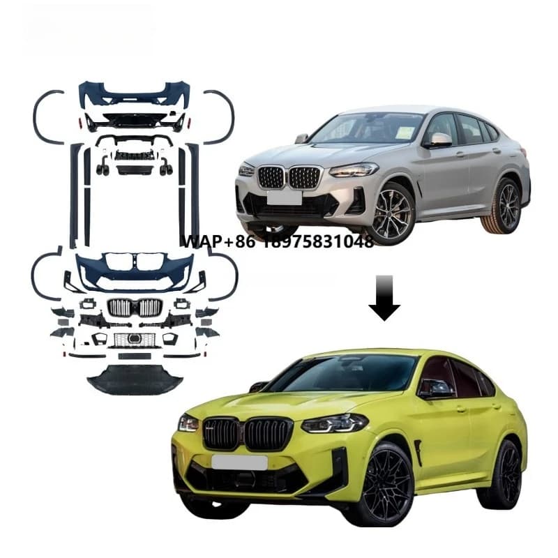 High Quality for X4 G02 2022 2023 2024 Bodykit Upgrade to X4M G02 LCI Body Kits New Design Car Bumper Assmbly