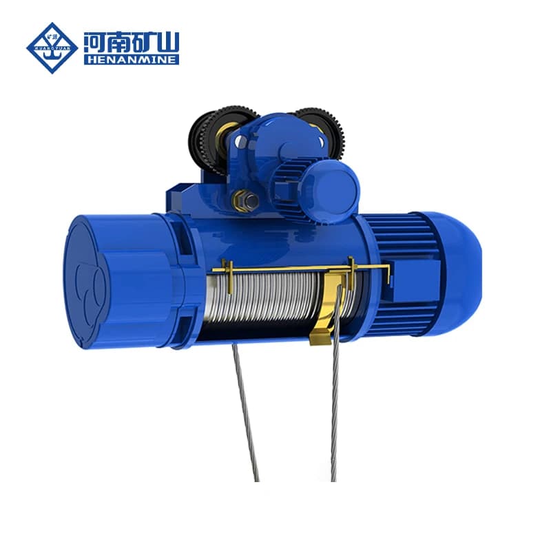 High Quality Wireless Remote Control CD Type Traveling Electric Wire Rope Hoist with 8m/min Single Lifting Speed