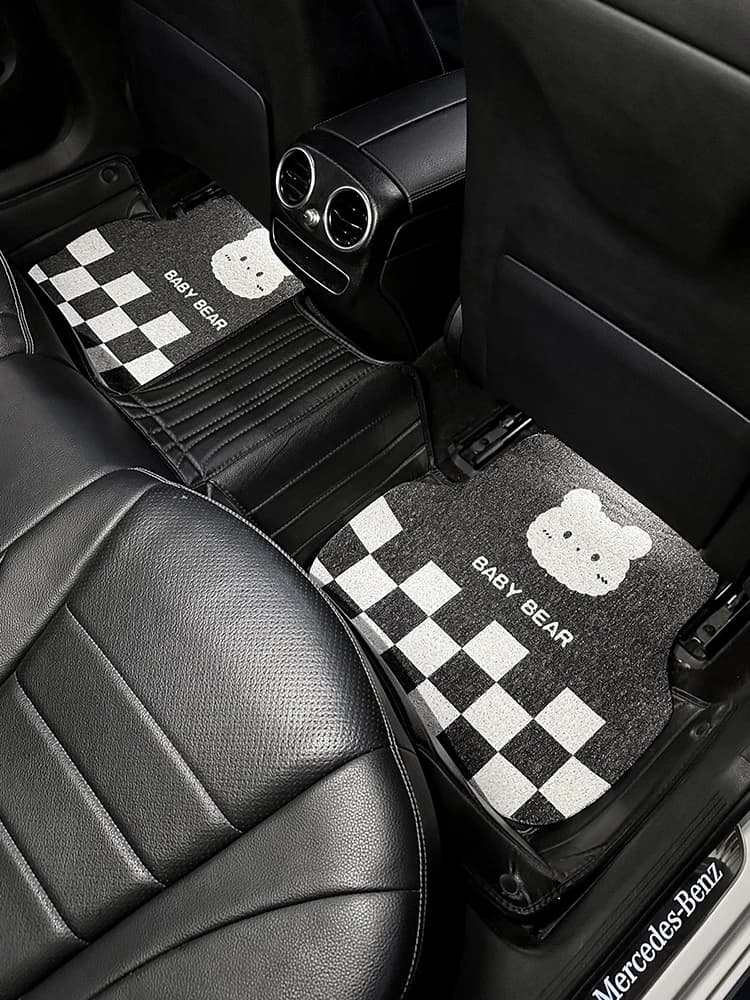 New Cartoon Cute Freely Cute Dirty Resistant Universal Anti Slip Protective Car Foot Mat Carpet Pad
