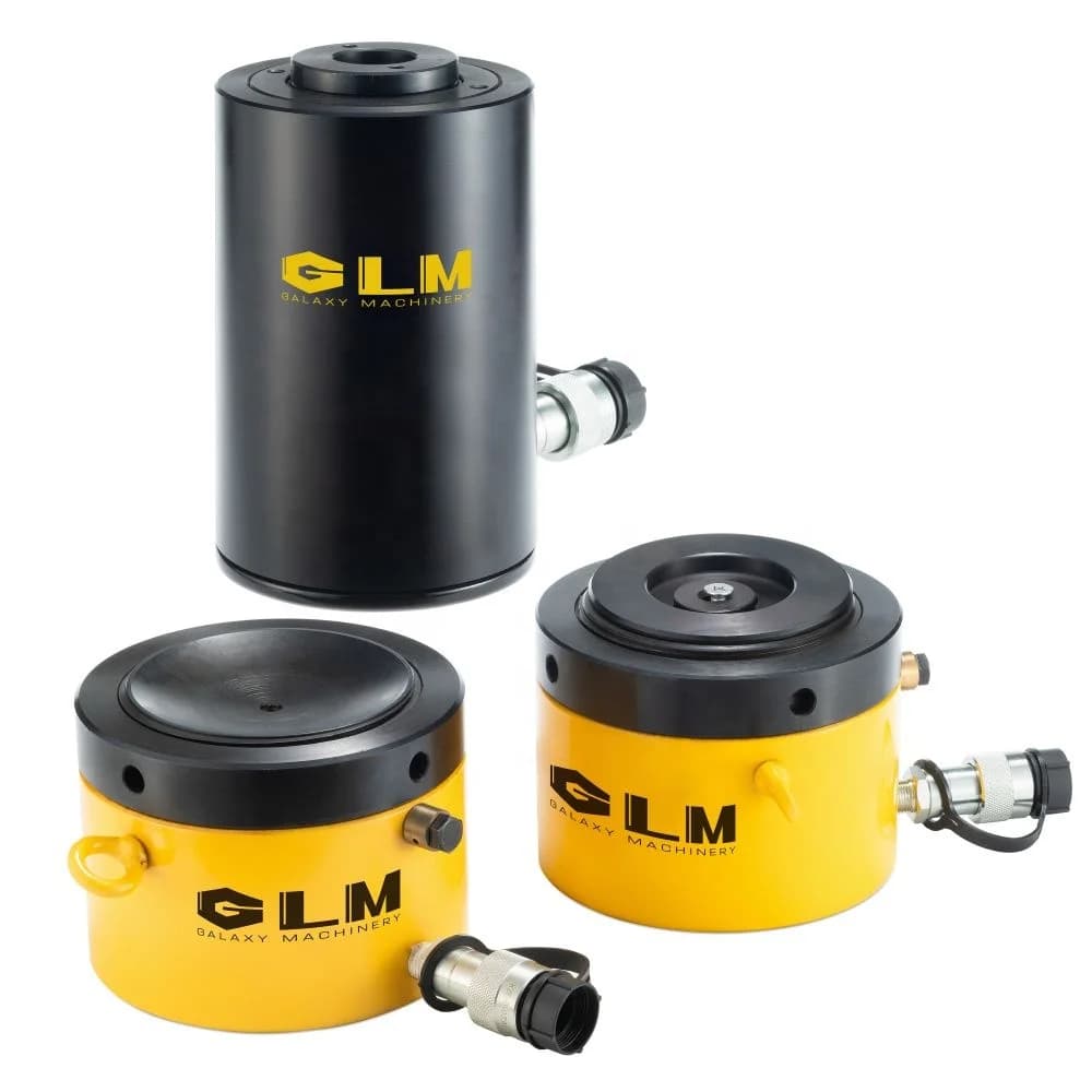 Aluminum Hollow Single Acting Lock Nut 20 Ton  Hydraulic Cylinder Jack