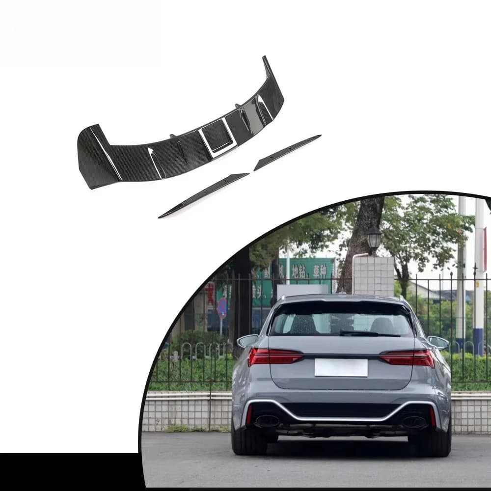 Customized product Dry Carbon Fiber Rear Bumper Spoiler forAudi RS6 C8 2019-2021