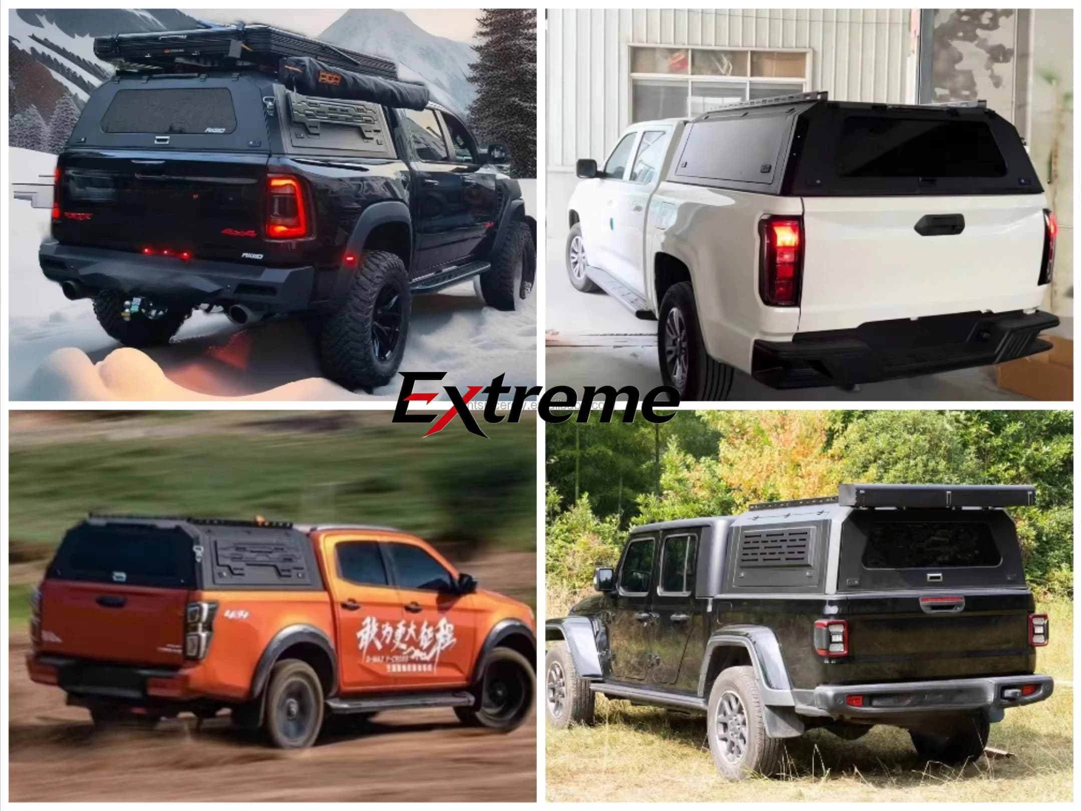 Factory  4x4 Pick up Manganese Steel Aluminum Alloy Pickup Truck Hardtop Canopy Topper Camper for Ford F150 5.5FT 6.5FT