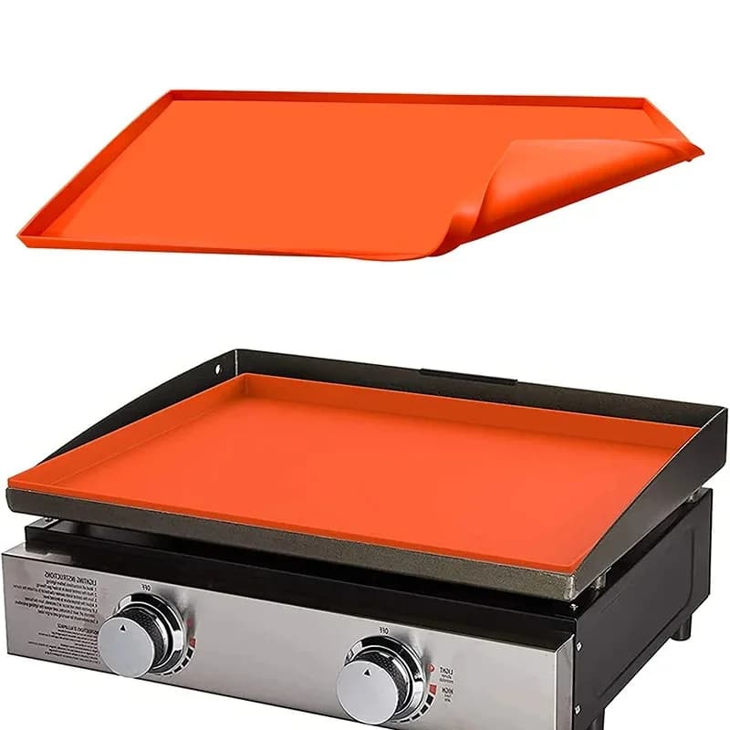 Wholesale 36 inch food grade silicone frying pan pad outdoor barbecue barbecue protective cover baking G accessories