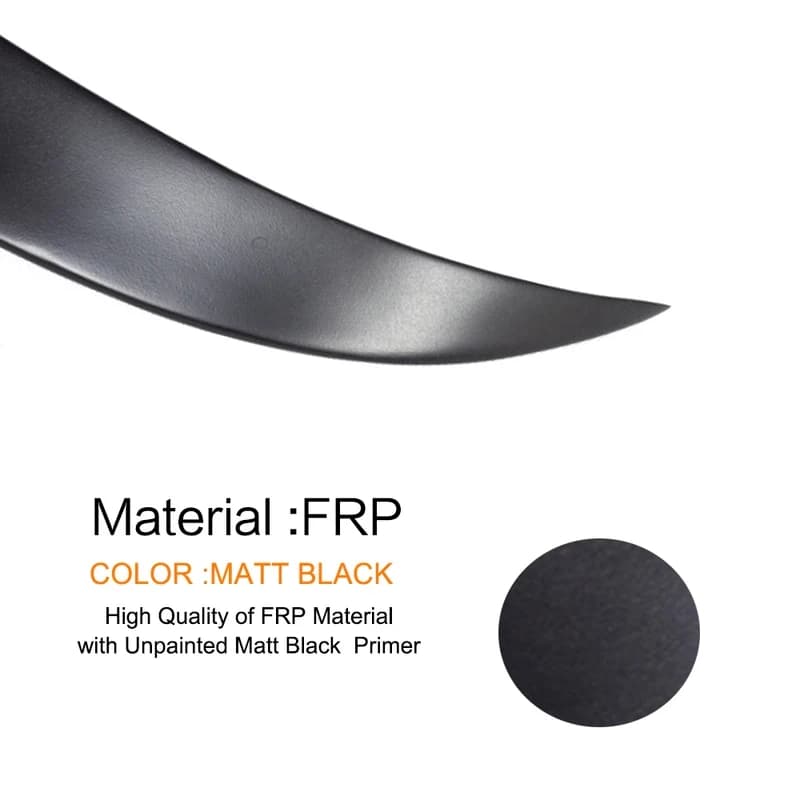 High Quality FRP Unpainted Black Rear Roof Window Spoiler Wing Fit Scirocco Standard 2008-2013 Auto Exterior Decor Access