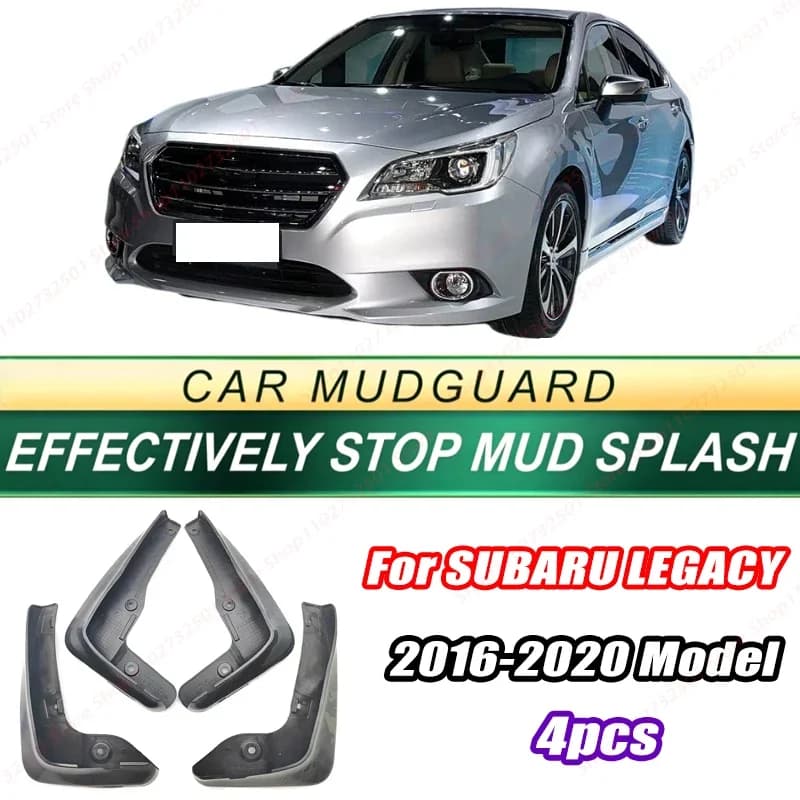 For SUBARU LEGACY 2016-2020 Model 4PCS Front Rear Mud Flaps Splash Guards Fender Mudguards Auto Accessories