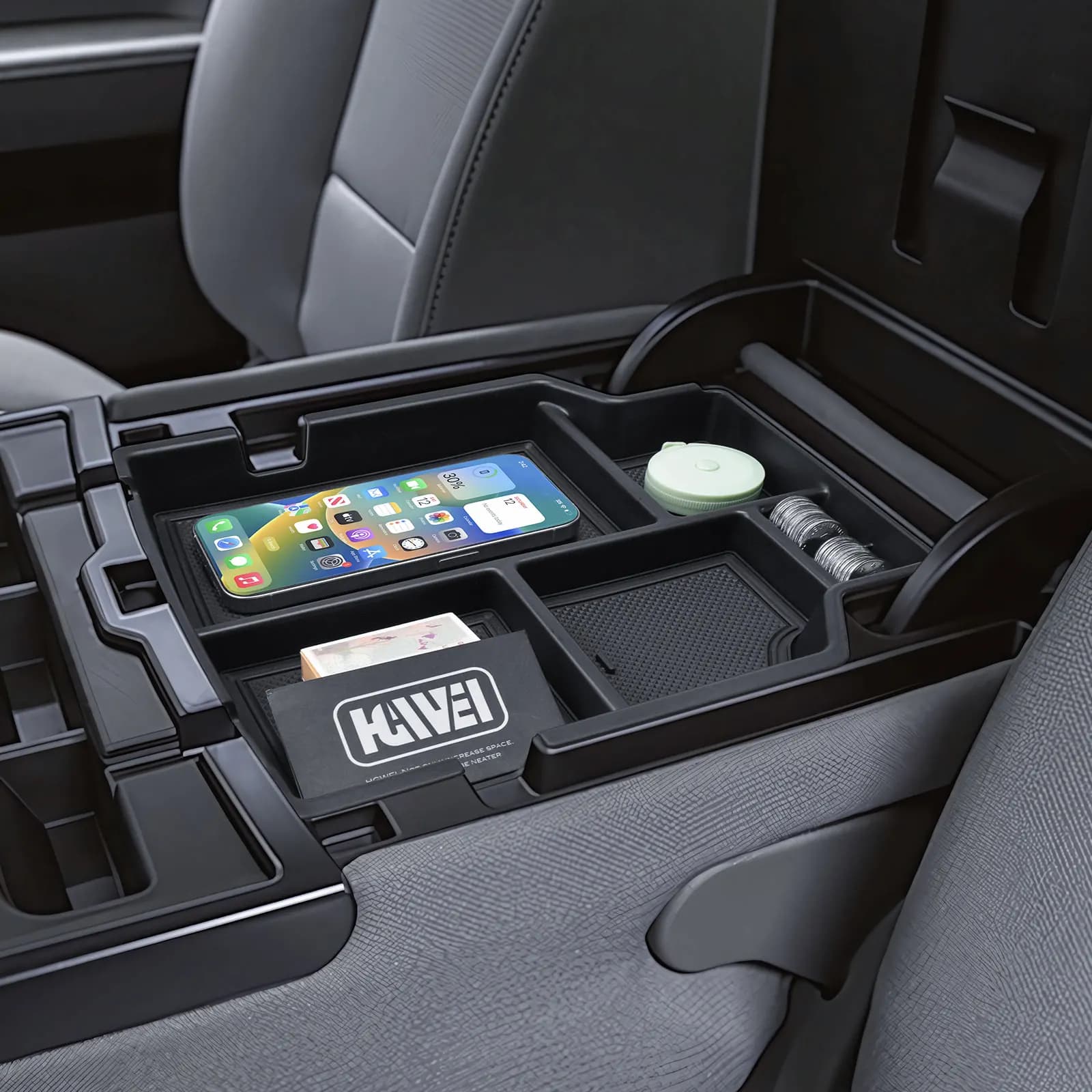 Center Console Organizer Tray For 2014-2018 Chevy Silverado 1500/GMC Sierra 1500 Armrest Storage Box Interior Car Accessories