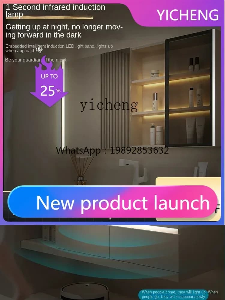 A2-5 Light Luxury Whole Washbin Bathroom Hand Washing Washbasin Simple Washstand Mirror Cabinet