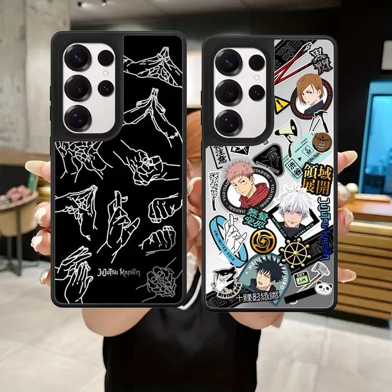 6091022 Mirror Surface Magnetic Phone Cover for Samsung Galaxy S23 S24 S25 S26 Ultra S26+ Plus Case