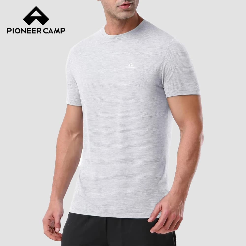 Pioneer Camp Men's Quick Dry Summer T-shirts Workout Gym Shirts Moisture Wicking Athletic Performance Running Active Top Tees