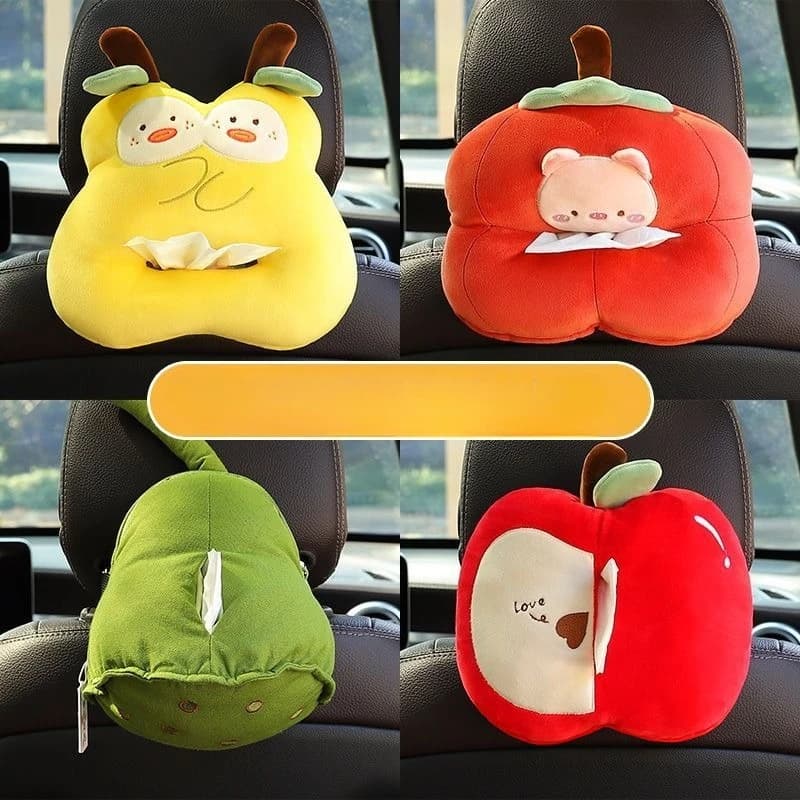 Creative Hanging Car Tissue Box Holder Cute Armrest Napkin Dispenser Interior Decor