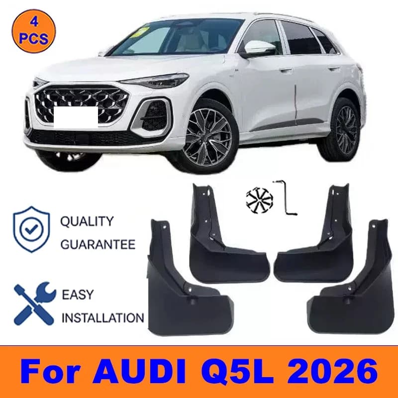4Pcs Mud Flaps For AUDI Q5L 2026 - Splash Guards Front&Rear Wheel Fender Mudguards Car Exterior Protection Accessories