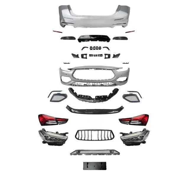 For President GT Geberit Levante Front Bumper Cover Headlight Leafboard From Old Model to New Model Dismantling Parts