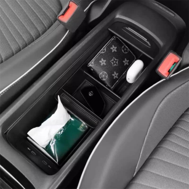 For VW ID.3 ID3 2021-2024 Center Console Organizer Armrest Storage Box Tray Interior Accessories