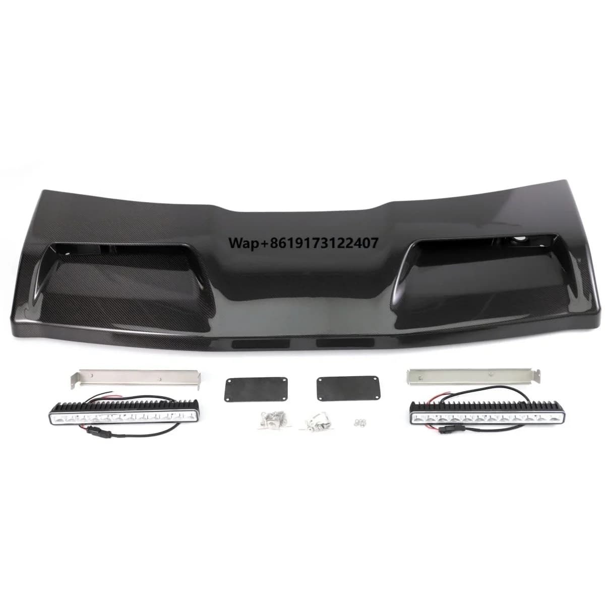 G Wagon W463A W464 Concave Style Roof Spoiler With Lights Dry Carbon Top Light Roof Light Exterior Front Lights Auto Parts