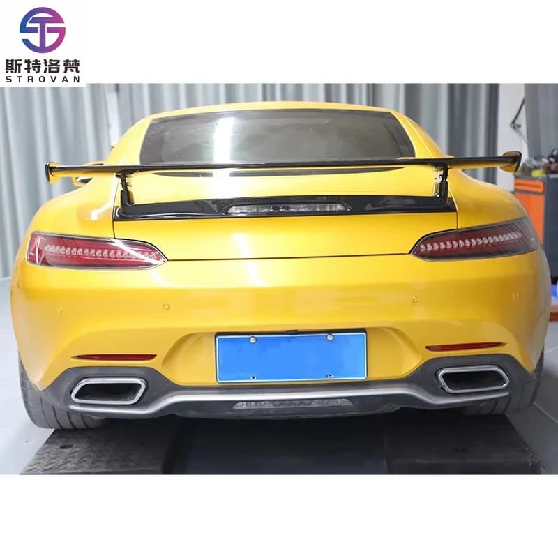 STLF CLRAK Car Upgrade Carbon Fiber Tail Decorative Panel New Condition Fit for 2015-2023 GT GTS GTR  Dry Carbon Fiber