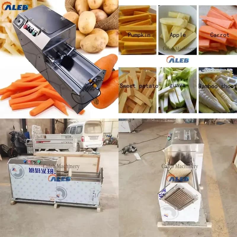 SFW Certificate Factory Direct Commercial French Fries Cutter Potato Strip Cutting Machine with Fast Cutting Efficiency