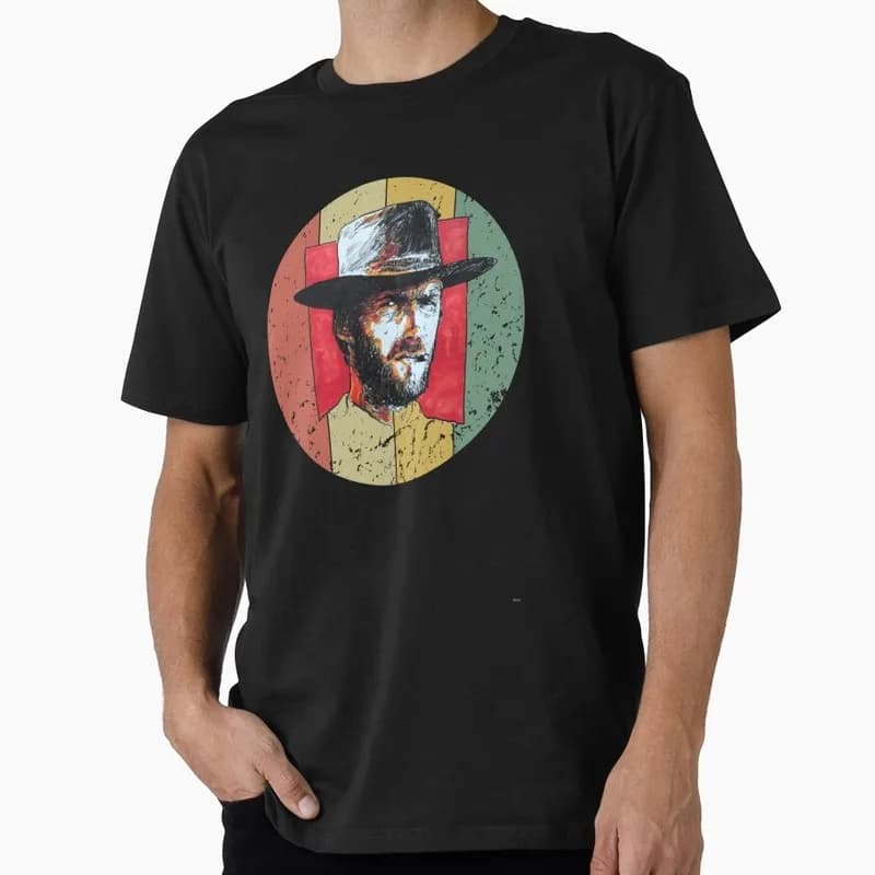 For a Few Dollars More Graphic T-shirt Clint Eastwood Sergio Leone Spaghetti Western Vintage Cowboy Bounty Hunter Print Gift Tee