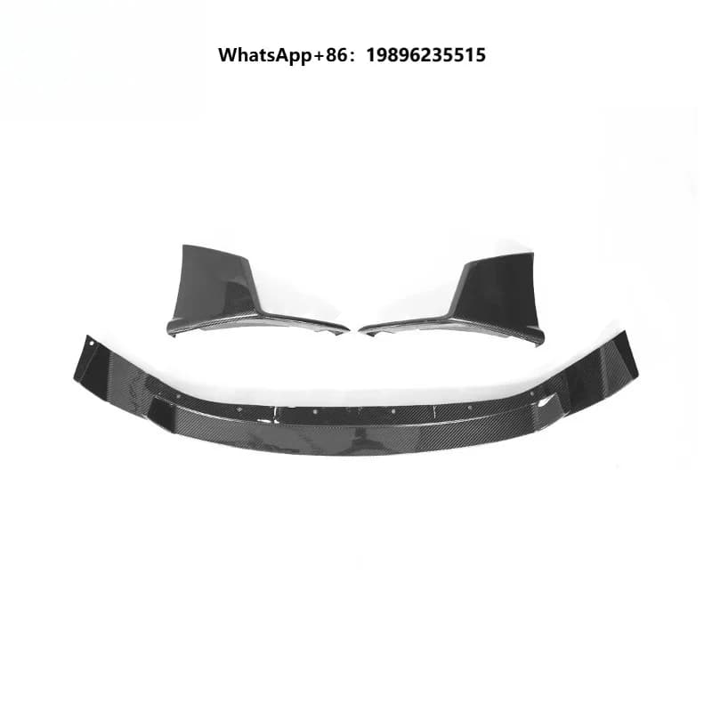 Three-Piece Front Splitter Lip Dry Carbon Fiber Front Bumper Lower Lip for M2 G87
