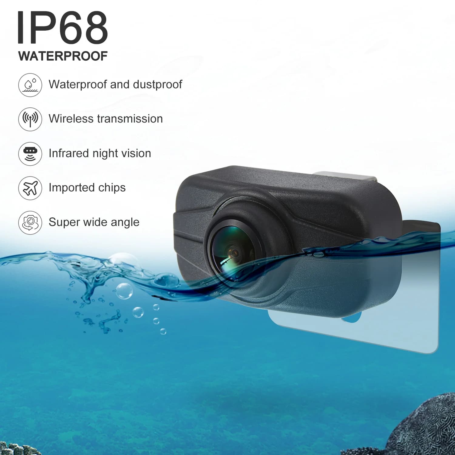 5inch HD Recreational Vehicle Wireless Rear View Mirror With Parking Camera Kit