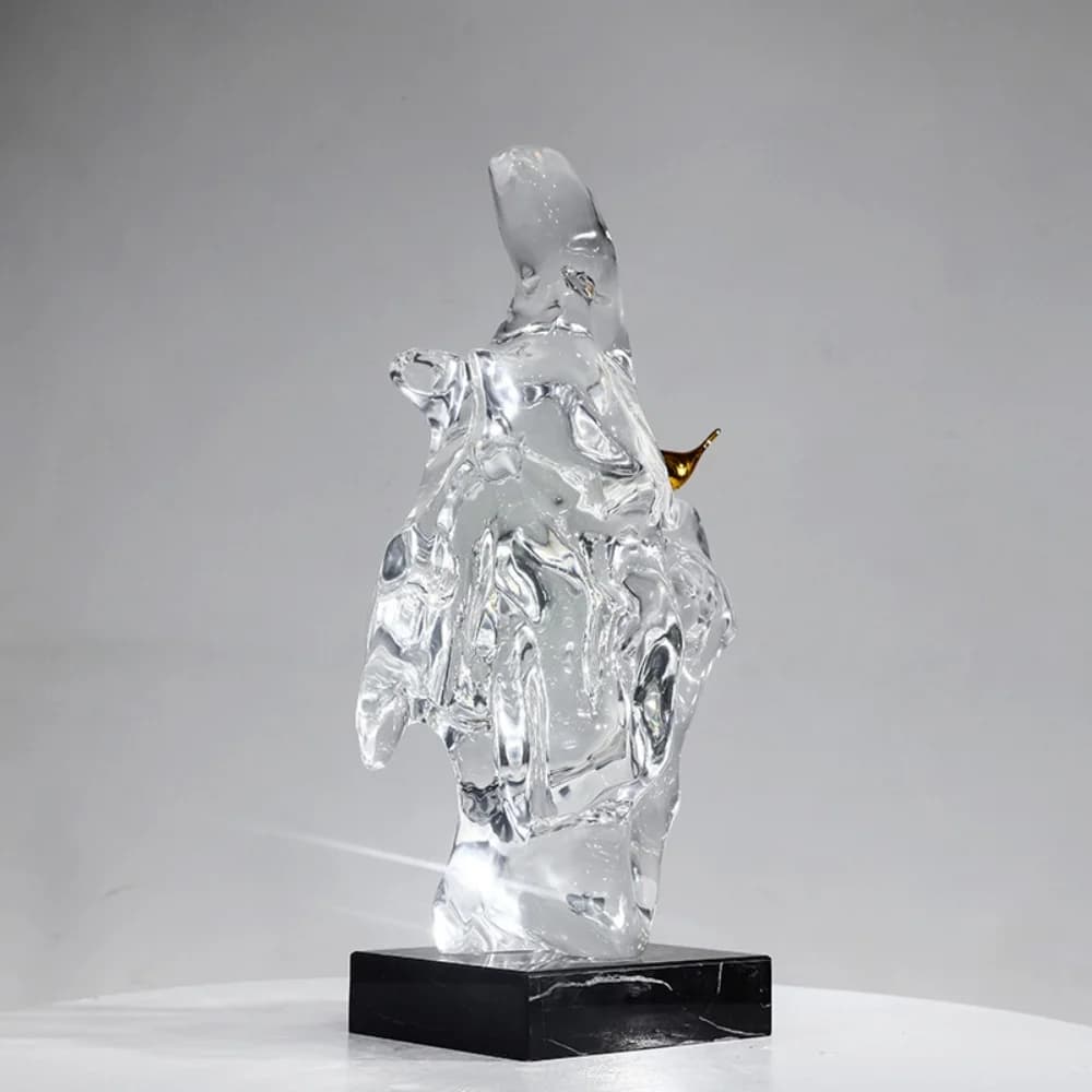 ※a Accent Transparents Resin Artistic Custom Shape Sculpture Suitable Commercial Space & Home Decor