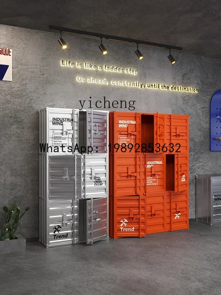 Gym Wardrobe Industrial Style Storage Organizer Steel Modern Minimalist Storage Cabinet