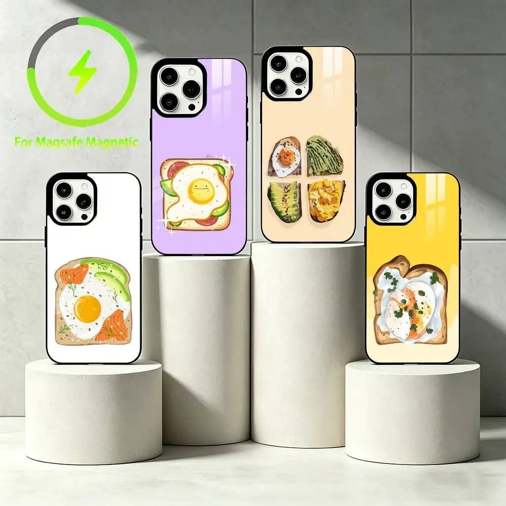V-Vector cartoon Phone Case For iPhone 17 16 15 14 13 12 Pro Max Plus for Mirror Wireless Magnetic Cover