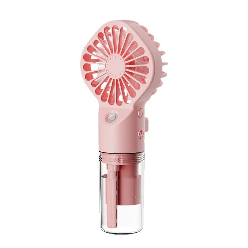 Mini spray hydration and cooling handheld small fan, silent portable handheld small fan
